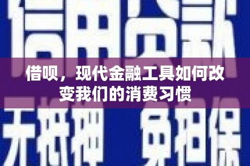 玛纳斯借呗，现代金融工具如何改变我们的消费习惯
