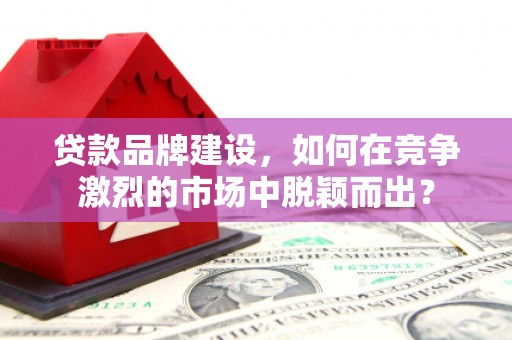 玛纳斯贷款品牌建设，如何在竞争激烈的市场中脱颖而出？