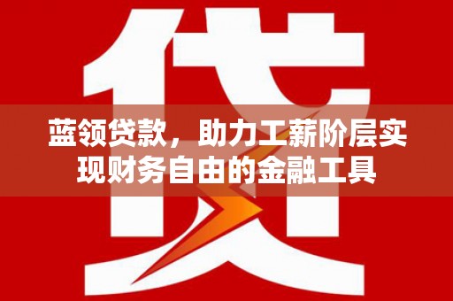 玛纳斯蓝领贷款，助力工薪阶层实现财务自由的金融工具